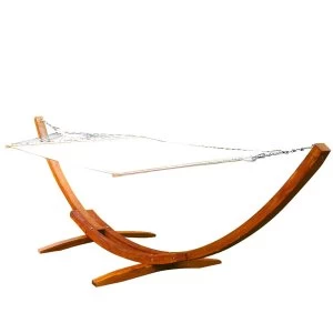 Charles Bentley Wooden Arc Hammock - Cream