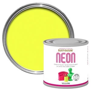 Rust-Oleum Yellow Matt Multi-surface Neon Paint 125ml