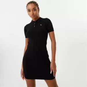 Jack Wills Polo Cable Knitted Mini Dress - Black