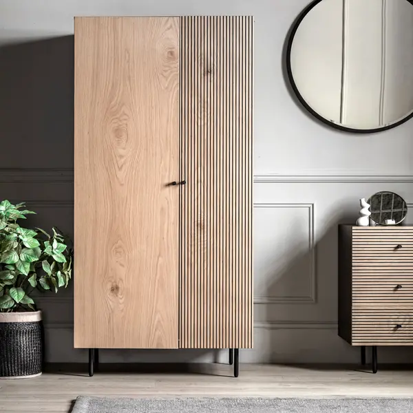 Hanwell 2 Door Wardrobe Natural