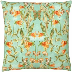 Evans Lichfield - Heritage Bell Flowers Floral Print Cushion Cover, Larchmere, 43 x 43 Cm