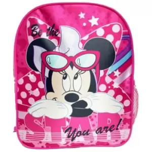 Minnie Mouse Girls Disney Star Backpack (One Size) (Pink)