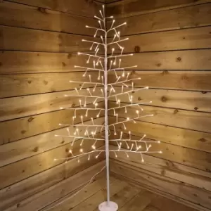 Indoor Outdoor 1.5m Angel Tree With 116 Warm White LEDs - Snowtime