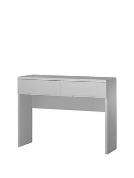 Julian Bowen Manhattan High Gloss Dressing Table With 2 Drawers - Grey