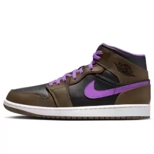 Jordan Air Jordan 1 Mid, Palomino/White-Wild Berry, size: 6+, Male, Lifestyle Shoes, DQ8426-215