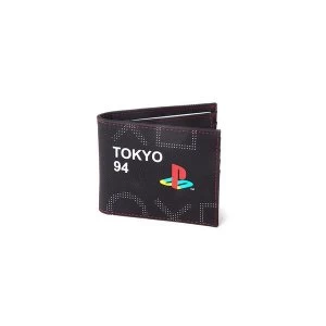 Sony - Japan Tokyo 94 Mens Bi-Fold Wallet - Black/Red