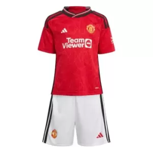 adidas Manchester United Home Minikit 2023 2024 Infants - Red