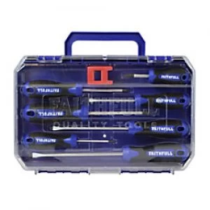 Faithfull Soft Grip Screwdriver SL/PH/PZ 8 Piece Set