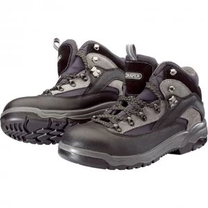 Draper Mens Safety Hiker Boots Black / Blue Size 4