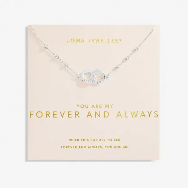 You Are My Forever Always Silver Plated 46cm + 5cm Necklace 6737