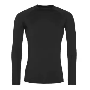 AWDis Just Cool Mens Long Sleeve Baselayer Top (2XS) (Jet Black)