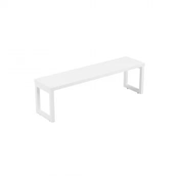 Picnic Bench 1800 - Ice White Top and White Legs