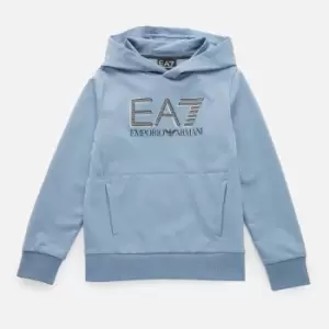 EA7 Boys' Train Visibility Hoodie - Blue - 12 Years