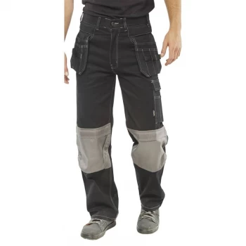 Click Workwear Kington Trousers Multipurpose Pockets Black 48 Ref