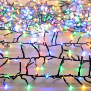 Festive Indoor & Outdoor Multifunction Cluster Lights 1000 Multi-Coloured LEDs