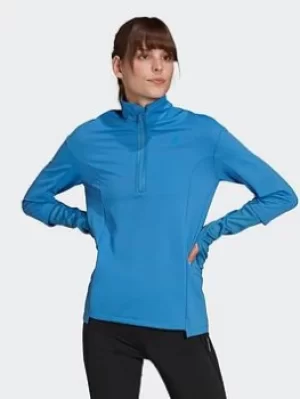 adidas Cold.rdy Running Cover-up, Black, Size L, Women