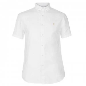 Farah Vintage Farah Short Sleeve Shirt Mens - 104 WHITE