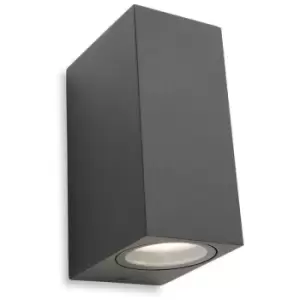 Dune Outdoor Up Down Light Graphite IP44, GU10 - Firstlight