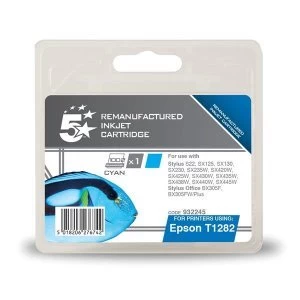 5 Star Office Epson Fox T1282 Cyan Ink Cartridge