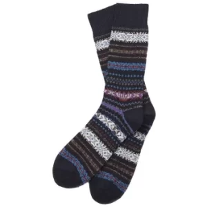 Barbour Mens Boyd Socks Navy Mix Large