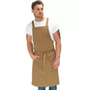 Le Chef Unisex Adult Apron (One Size) (Khaki)