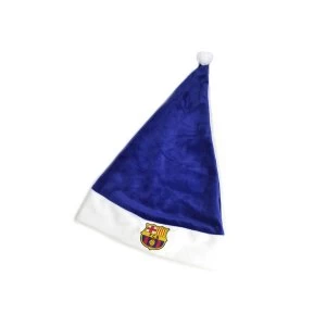 FC Barcelona Crest Supersoft Santa Hat