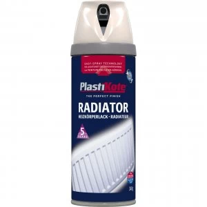 Plastikote Radiator Aerosol Spray Paint Magnolia 400ml