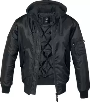 Brandit MA1 Sweathood Bomber Jacket black