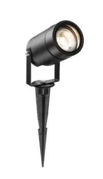 KnightsBridge 230V IP65 GU10 Spike Light Black