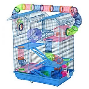 PawHut Hamster Cage Blue 300 mm x 470 mm x 590 mm