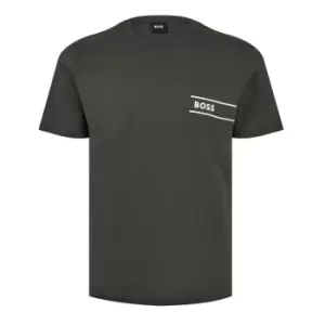 Boss Logo Crew Neck T Shirt - Green