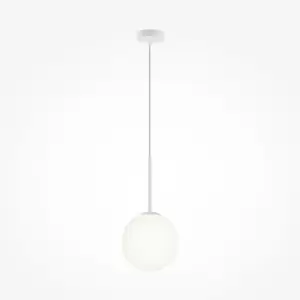 Maytoni Basic Form 20cm Modern Globe Pendant Ceiling Light Matt White E14