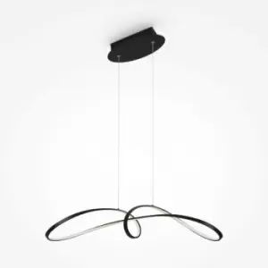 Maytoni Lighting - Maytoni Maytoni Curve Modern Integrated LED Pendant Ceiling Light Black 4000K