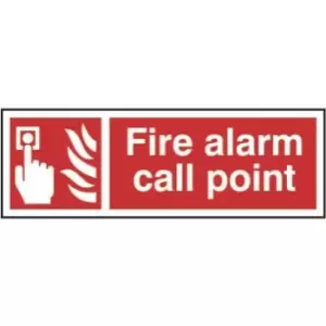 Fire alarm call point - Sign - PVC (300 x 100mm)