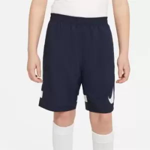 Nike Dri-FIT Academy Big Kids Graphic Soccer Shorts - Blue