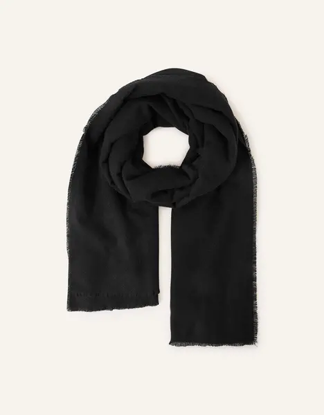 Accessorize Grace Super-Soft Blanket Scarf Black