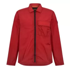 BOSS Zipped Overshirt - Red