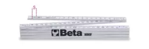 Beta Tools 1690F 2 Metre Folding Rule - Precision Class III - Fibreglass