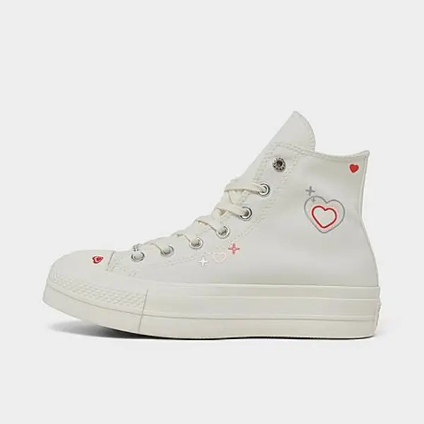 Converse Womens BeMy2K Lift Hi Trainers - Off White, Size 5, Women