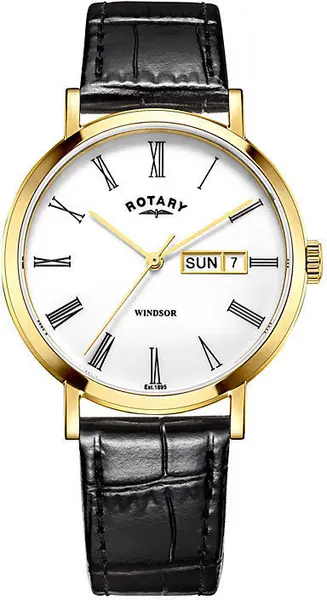 Rotary Watch Windsor Mens - White RTY-530