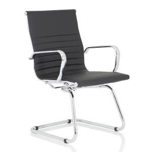 Trexus Nola Cantilever Chair Bonded Leather Black Ref OP000224