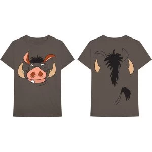 Disney - Lion King Pumbaa Unisex X-Large T-Shirt - Brown