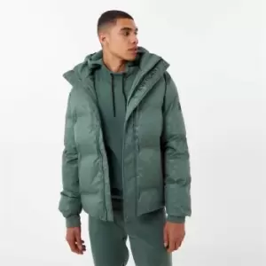 Everlast Logo Puffer Jacket - Green