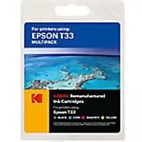 Kodak Ink Cartridge Compatible with Epson C13T33374011 CMYK Pack of 5