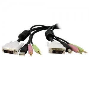 Startech 6ft 4in1 USB DVID KVM Switch Cable