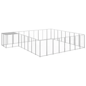 Vidaxl Dog Kennel Silver 20.57 M Steel