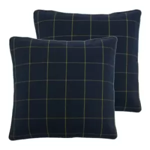 Furn. Ellis Twin Pack Polyester Filled Cushions Navy