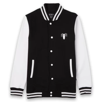 Marvel Spider-Man Web Head Unisex Varsity Jacket - Black / White - XL - Black