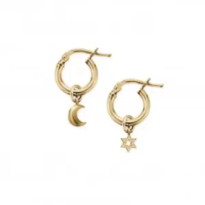 Gold Wisdom & Guidance Small Hoop Earrings GEH31814037