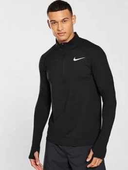 Nike Element Half Zip Running Top Black Size S Men